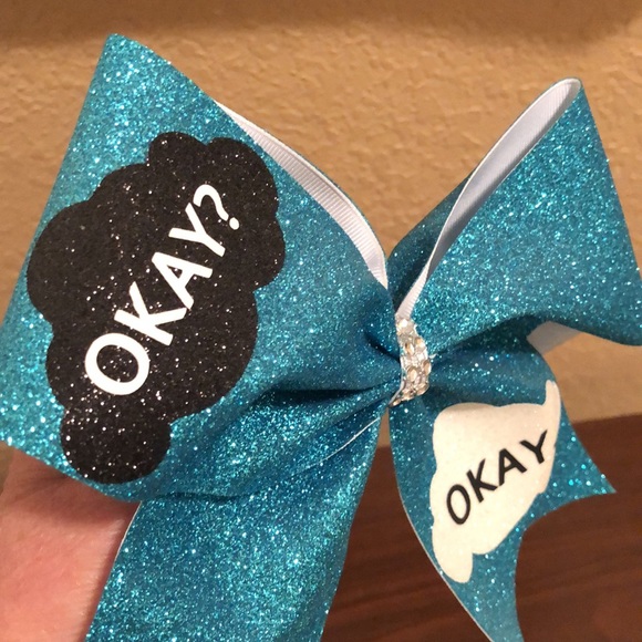 NWOT The Fault In Our Stars Cheer Hair Bow. Very Glittery. Beautiful colors. - Picture 9 of 11
